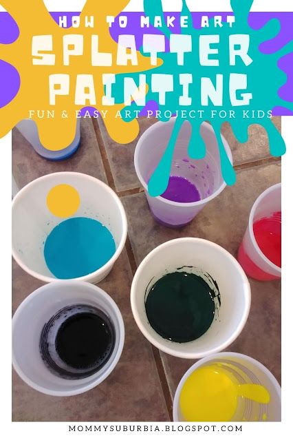 Splatter Wall Paint, How To Make Paint Splatters, Splatter Paint Techniques, Spatter Painting Diy, Splatter Painting For Kids, Diy Splatter Paint Canvas, How To Splatter Paint Canvas, How To Splatter Paint, Splatter Paint Ideas