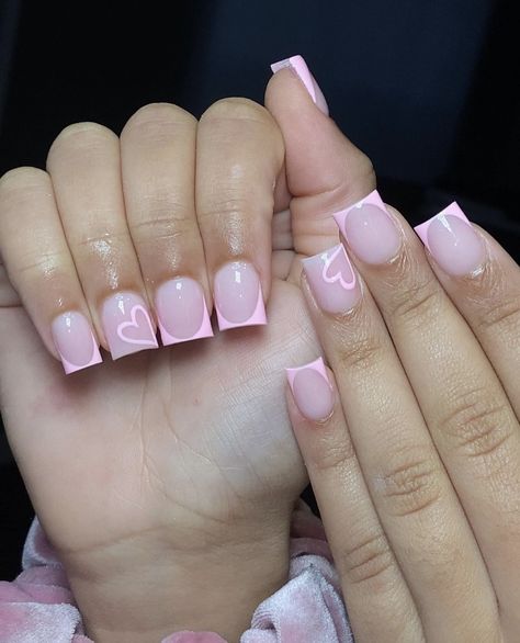 Nail Overlay Ideas, Short Nail Inspo, Overlay Ideas, Nail Overlay, Short Pink Nails, Overlay Nails, Hard Nails, Perfect Manicure, Colored Acrylic Nails