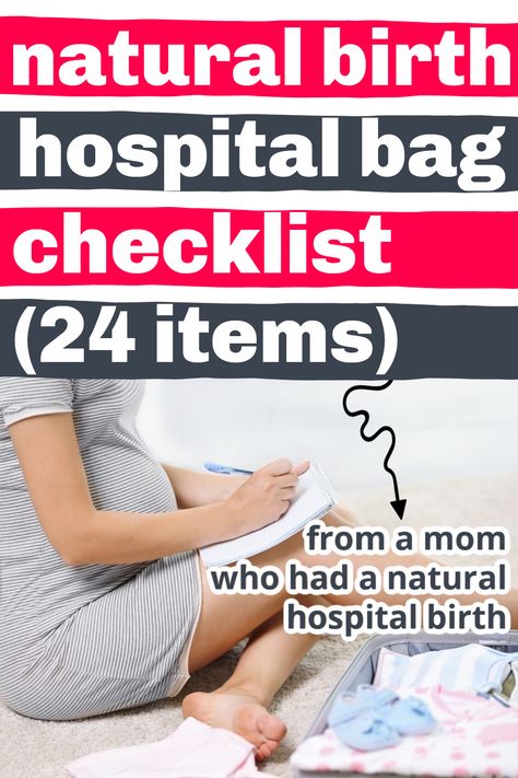 Packing List For Hospital Births, Birth Snacks Hospital Bag, Birth Center Bag Checklist, Birth Hospital Bag Packing Lists, Unmedicated Hospital Birth, Birth Center Packing List, Birth Hospital Bag, Natural Birth Plan, Birth Bag