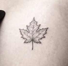 Canada Tattoo Ideas, Maple Leaf Tattoos, Girlfriend Tattoos, Fall Tattoo, Canada Tattoo, Mini Tats, Unique Small Tattoo, Autumn Tattoo, Canada Country