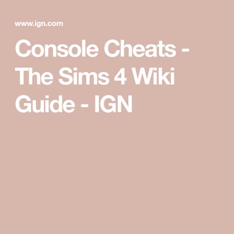 Sims 4 Guide, Inherited Traits, How To Get Money Fast, Sims 4 Cheats, Kids Motor Skills, Skin Details, Make A Choice, The Sims 3, Xbox Series X