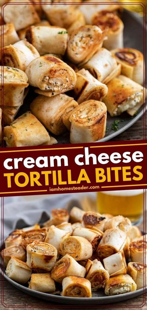 Tortilla Bites, Cream Cheese Tortilla, Everything Seasoning, Appetizers Easy Finger Food, Best Appetizer Recipes, Finger Foods Easy, Appetizer Bites, Finger Food Appetizers, Football Food