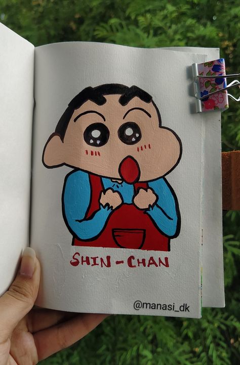 Anyone shinchan lover here? Let me know.❤️ ~Follow for more such pins😉 #painting #shinchan #cartoon #drawing #acrylicpaint #kids #easy #painting #latest #printrest #art #artinspiration #sketches #artwork #artist #justdraw #drawoftheday #followformore Cartoon Art Shinchan, Shinchan Birthday Cards, Shin Chan Drawing Cute, Shinchan Painting Ideas, Shinchan Painting Easy, Cartoon Art Painting Easy Cute, Shinchan Rangoli, Shinchan Drawing Pencil, Shinchan Canvas Painting