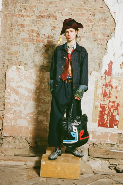 Vivienne Westwood Fall 2021 Ready-to-Wear Collection | Vogue P Is For Pirate, Vivienne Westwood Punk, Vivienne Westwood Fashion, Sweeney Todd, The Vivienne, Vogue Russia, Party Inspo, Recycled Denim, Ready To Wear Collection