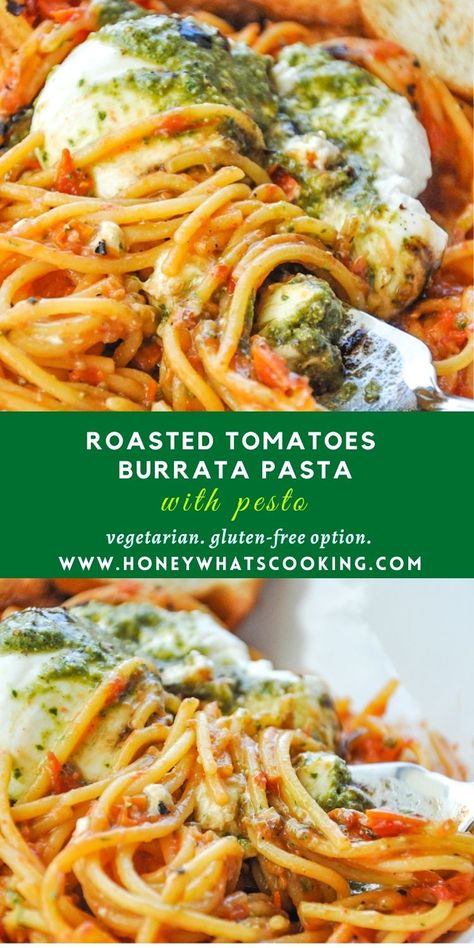 Dinner Recipe With Tomatoes, Pesto And Burrata Pasta, Recipes With Buratta, Tomato Pasta With Burrata, Pasta With Burrata Recipe, Buratta Pasta Recipes, Pasta With Burrata Cheese, Burrata Pasta Recipe, Buratta Recipe Dinners