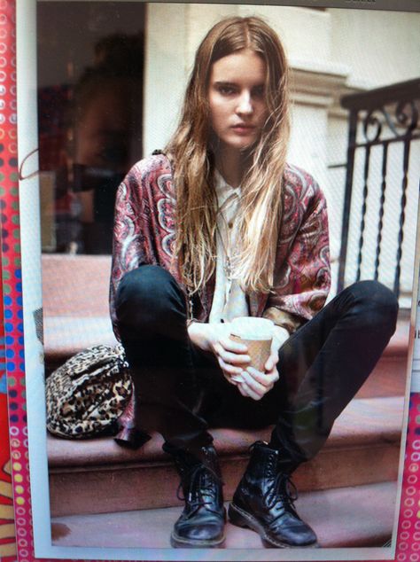 ETRO Tilda Lindstam, Vanessa Jackman, Look Grunge, Estilo Hippy, Look Retro, Models Off Duty, Mode Inspo, Moda Vintage, Looks Style