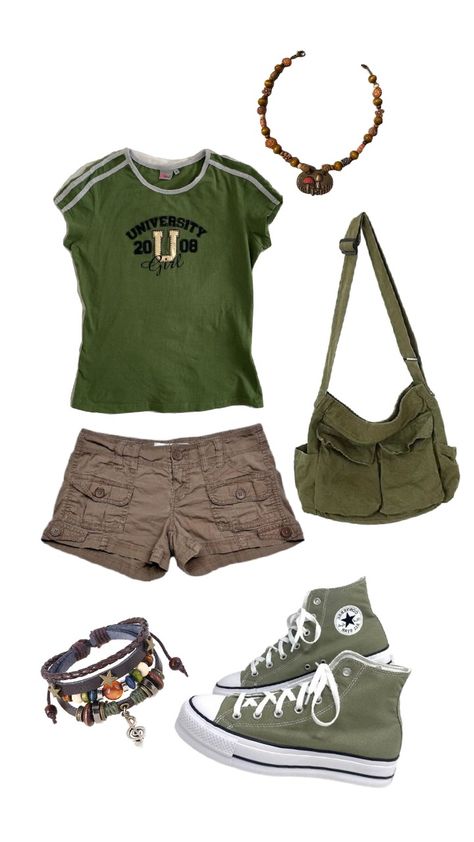 outfit inspo Cute Adventure Outfits, Summer Outdoorsy Outfits, Junglecore Outfits, Environmental Outfits, Park Ranger Aesthetic Outfit, Granola Outfit Ideas, Jurassic Park Outfit, Mountain Aesthetic Outfit, Adventure Aesthetic Outfit