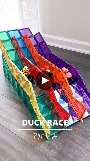 251K views · 5.8K reactions | Duck Race Part 2 : Comment “DUCKIE” for details. 🐤  Here is another way to play with your rubber duckies. All you have to do is build a ramp, secure these ducks on Duplo car base, and see them GO! 🚘  📥SAVE to try ➡️SHARE with a friend ❤️ FOLLOW for more  #stemtoys #stemforkids #magnetictiles #playbasedlearning #invitationtoplay #openendedtoys #playislearning #connetixtiles #connetixballrun #stemplay #earlylearning  #learnandplay #simpleplayideas #pandamommyteacher #connetixramps #connetix #learningthroughplay #adultswhoconnetix #openendedplay #duckrace #rubberduckies #rubberduck | Alice | Open-ended Play | Magnetic Tiles | Giulio Cercato · In The Kitchen Magnetic Tiles Car Ramp, Magnatiles Car Ramp, Connetix Ideas, Rubber Duck Race, Build A Ramp, Magnatile Ideas, Kids Race Track, Duck Race, Magnet Tiles