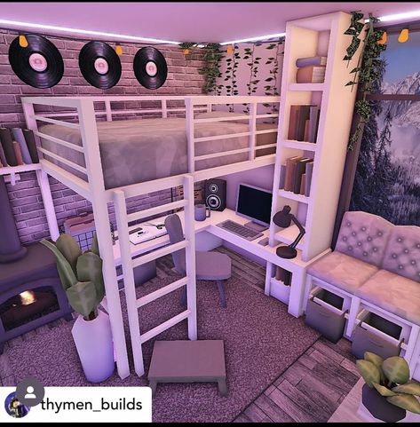 Tiktok Bedroom, House Bedroom Ideas, Blocksburg Room Ideas￼, Bloxburg Houses, House Decorating Ideas Apartments, Bedroom Ideas Aesthetic, Small House Layout, Simple Bedroom Design, Houses Ideas