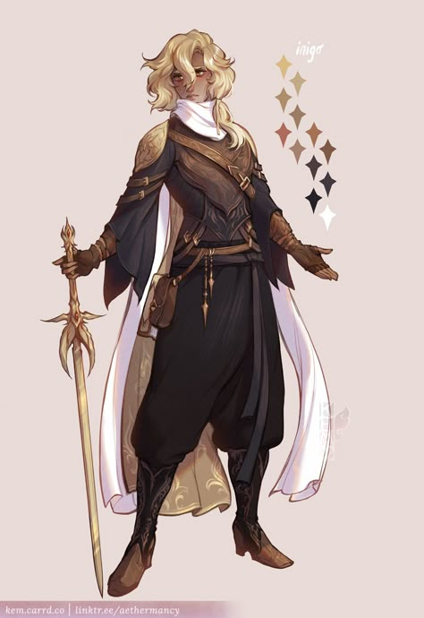 Sune Cleric Dnd, Forge Domain Cleric, Dnd Ballroom, Cleric Character Design Male, Male Druid Character Art, Noble Character Design, D&d Cleric, Dnd Peasant, Aasimar Fighter