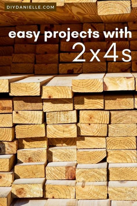 easy projects with 2x4s Woodworking Projects With Plans, 2by4 Projects Diy Ideas, Leftover 2x4 Projects, Projects With 2x4 Wood Scraps, Leftover Wood Projects Scrap 2x4, Dimensional Lumber Projects, Wood Projects Blueprints, Short 2x4 Projects, 2x4 Wood Projects That Sell