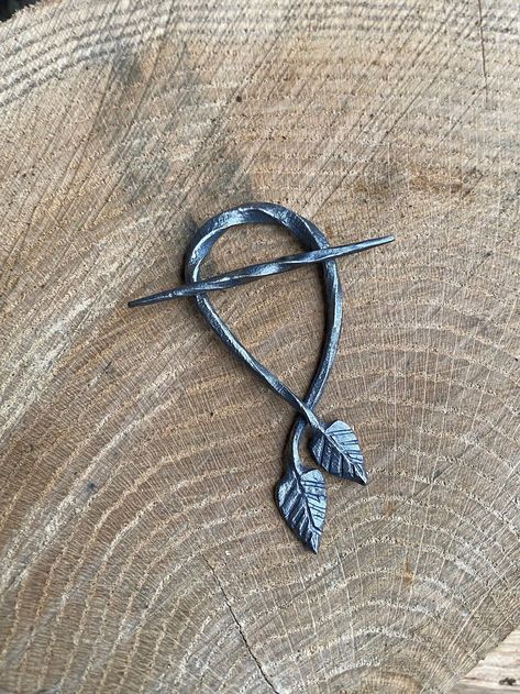 Celtic Hair, Metal Hair, Metallic Hair, Barrette Clip, Hair Pin, Hand Forged, Barrettes, Power Tools, Hair Pins