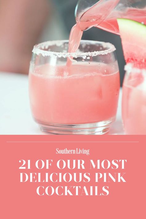 Pink Mixed Drinks, Pink Party Drinks, Pink Alcoholic Drinks, Galentines Cocktails, Pink Vodka, Pink Drink Recipes, Valentine Drinks, Valentine Cocktails, Girly Drinks