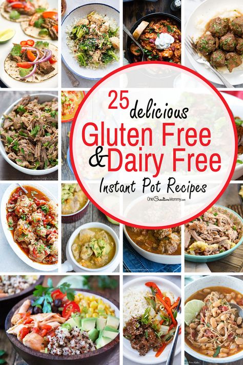 Gluten Free Instant Pot Recipes, Gluten Free Instant Pot, Gf Df Recipes, Gluten And Dairy Free Recipes, Gluten Dairy Free Recipes, Dairy Free Recipes Dinner, Df Recipes, Gluten Free Meal Plan, Dairy And Gluten Free