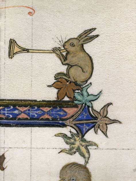 Medieval Era Aesthetic, Medieval Illustration, Medieval Marginalia, Medieval Animals, Era Medieval, Killer Bunny, Medieval Drawings, Medieval Illumination, Medieval Artwork