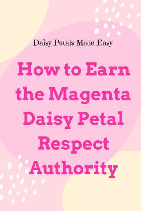 How to Earn the Magenta Daisy Petal Respect Authority | Scout Leader Daisy Respect Authority Petal, Respect Authority Daisy Petal Activities, Respect Authority Daisy Petal, Daisy Petal Activities, Girl Scout Daisy Petals, Scout Meeting Ideas, Girl Scout Daisy Activities, Daisy Activities, Girl Scout Meeting Ideas