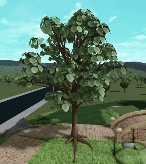 Villemo | VILLEMO'S NEIGHBOR Hi! Someone moved into the house next to me. 🕵️‍♀️ I wonder who it is.. #bloxburghouse #bloxburgbuild #bloxburgbuilds… | Instagram Bloxburg Greenhouse Ideas Aesthetic, Bloxburg Gardening Ideas, Green Wallpaper Bloxburg, Bloxburg Terrain, Landscape Bloxburg, Front Yard Bloxburg Ideas, Custom Tree Bloxburg, Villemo Bloxburg, Park Bloxburg