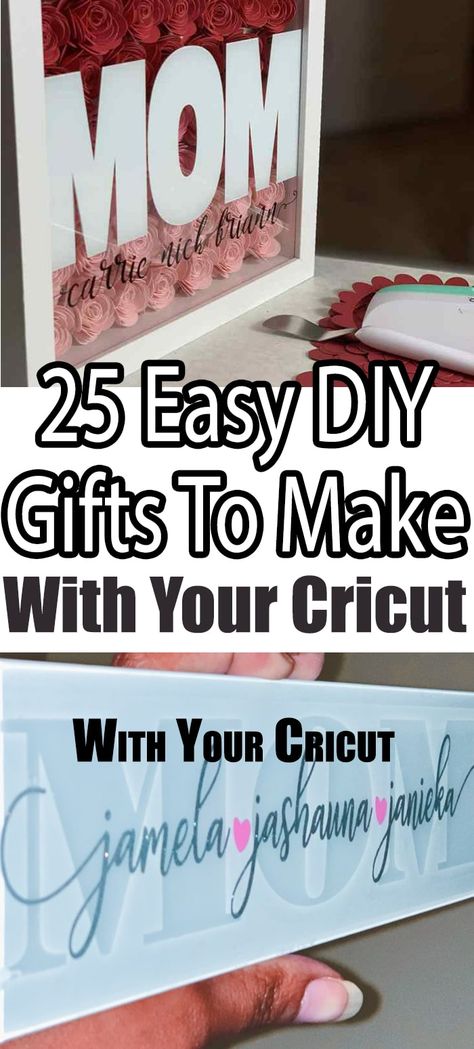 Pink Presents, Easy Diy Gift Ideas, Diy Gifts To Make, Gifts To Make, Projets Cricut, Diy Gift Ideas, Cricut Projects Beginner, Easter Basket Diy, Diy Simple