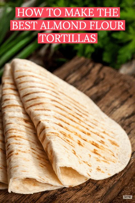 Easy Keto Almond Flour Tortilla Recipe | The best homemade keto almond flour tortilla recipe! Make delicious low carb, gluten-free tortillas with 6 simple ingredients, 2.8 net carbs and 3 WW points! Almond flour and coconut flour combine to create an authentic tortilla that supports your health and weight loss goals. #keto #lowcarb #tortillas #mexican #ketomexican #ketotortillas #lowcarbtortillas #wwrecipes #lunch #dinner Almond Flour Tortilla Recipe, Cheap Low Carb, Almond Flour Tortillas, Flour Tortilla Recipe, Dinner Recipes Healthy Low Carb, Healthy Low Carb Snacks, Desayuno Keto, Keto Tortillas, Gluten Free Tortillas