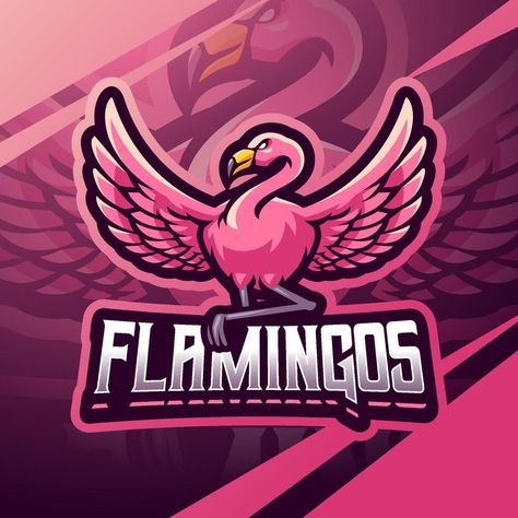 Flamingo esport mascot logo design Flamingo Logo, Space Punk, Mascot Logo Design, Esports Logo, B Logo, Texas Map, Mascot Logo, Red Ink, Mascot Design