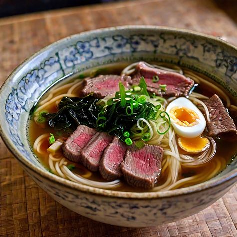 Japanese Beef Ramen Recipe Beef Ramen Soup, Simple Noodles, Beef Ramen Noodle Recipes, Beef Ramen Recipe, Cooking Techniques Basic, Ramen Soup Recipes, Beef Ramen, Delicious Ramen, Healthy Fruit Desserts