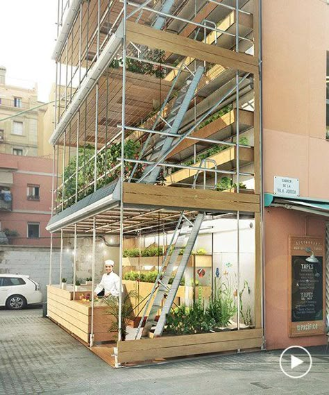 greenbelly project uses sun, rain, and organic waste to grow vegetable gardens on blind city walls Urban Farming Architecture, Vertical Farm, Organic Waste, Urban Agriculture, Vertical Farming, Urban Farm, Organic Soil, Garden Architecture, Landscape Architecture Design