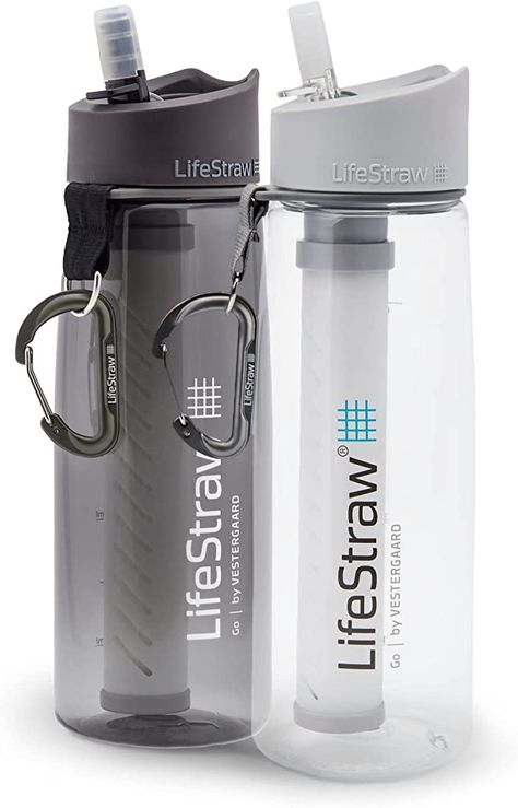 Camping Water Bottle, Hike Essentials, Filter Water Bottle, Camp Accessories, Water Bottle With Filter, Water Filter Bottle, Hiking Water Bottle, Life Straw, Filtered Water Bottle