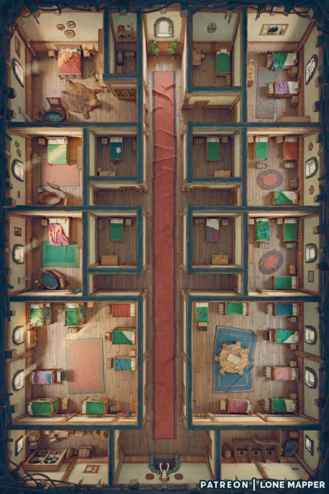 Dnd Location Inspiration, Tavern Floor Plan, Tavern Architecture, Dnd Office Map, D&d City Map, Tavern Layout, Dnd Maps World, Dnd Tavern Map, House Concept Art Interior