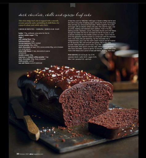 Cake Chocolat, Loaf Cakes, Loaf Cake, Chocolate Cakes, Easy Cake Recipes, Quick Breads, Chocolate Cake Recipe, Sweet Desserts, Pound Cake