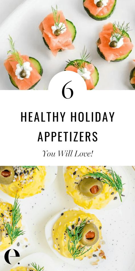 Here is a list of the best healthy appetizers for holiday parties! In a sea of carb-heavy and cheese-filled snacks, people will be grateful to see delicious light appetizers on the table. I’m Giving You Some Easy Ideas For Healthy Holiday Appetizers That People Will Love: Elegant Healthy Smoked Salmon Appetizer, The Best Crunchy Spiced Chickpeas, Goat Cheese Stuffed Dates, Rosemary & Thyme Crackers, Secretly Healthy Deviled Eggs and Anti-Inflammatory Cardamom Vanilla Almonds. | Elizabeth Rider Healthy Crowd Pleasers, Gf Df Christmas Appetizers, Whole 30 Christmas Appetizers, Christmas Healthy Appetizers, Healthy Christmas Hors D'oeuvres, Protein Christmas Appetizers, Healthy Appetizers Easy Finger Foods, Appetizers Healthy Easy, Gluten Free Holiday Appetizers