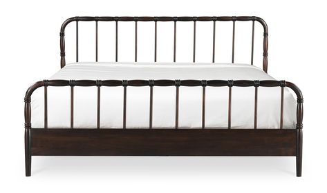 Vivian Acacia Wood Queen Bed – Contemporary Bedroom Furniture | Moe’s Home Collection - Beds The Vivienne, Table Cafe, Coffee Table To Dining Table, Wood Beds, Pouf Ottoman, Queen Bed, Bedroom Bed, Box Spring, Queen Beds