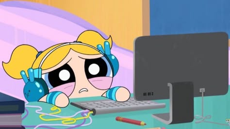 Power Puff Girls Bubbles, Powerpuff Kızları, Ed Wallpaper, Computer Wallpaper Hd, Powerpuff Girls Wallpaper, A Cartoon Character, Wallpaper Notebook, Bubbles Wallpaper, Cute Laptop Wallpaper