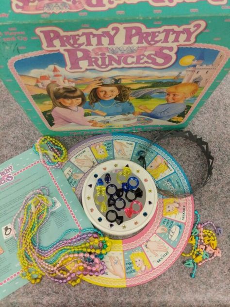 Vintage Pretty Pretty Princess Board Game 1990 WITH EXTRA PIECES Pretty Pretty Princess Game, 90s Board Games, Princess Games, Childhood Memories 90s, Princess Diy, Vintage Board Games, Nostalgia Aesthetic, Classic Board Games, 90s Childhood