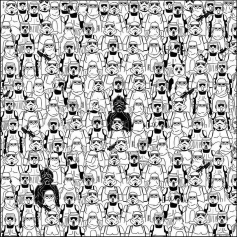 Find the Panda Star Wars edition. Oscar Trophy, Reto Mental, Can You Find It, Wheres Wally, Star Wars Character, Hidden Pictures, Hidden Objects, Star Wars Stormtrooper, Star Wars Characters