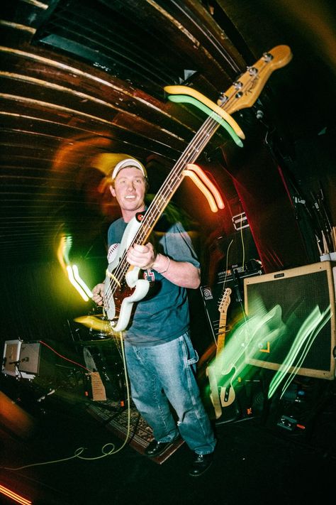 wide angle lens, light trails, bass guitar photo, fender precision bass, australian music Motion Blur Photography, Wide Angle Photography, Band Photoshoot, Concert Lights, Musician Photography, Blur Photography, Live Music Photography, Fender Precision Bass, Fisheye Lens