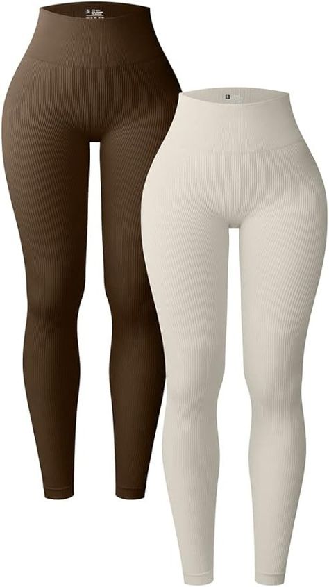 Best Yoga Leggings, High Waist Yoga Pants, Ribbed Leggings, Best Leggings, Athletic Pants, Pair Of Pants, Looks Vintage, Amazon Women, Womens Activewear