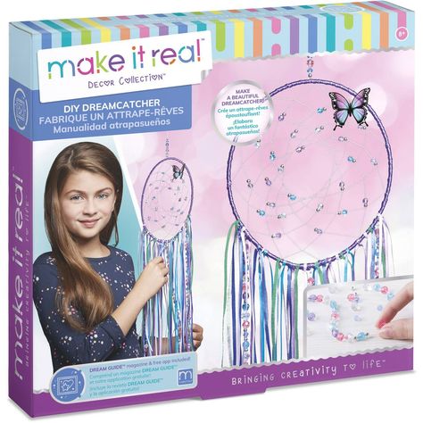 Make It Real Diy Dreamcatcher | Hobbycraft Turkeys Preschool, Baby Arts And Crafts, Fun Art Crafts, Disney Princess Gifts, Diy Dreamcatcher, Easy Yarn Crafts, Beautiful Dream Catchers, Arts And Crafts Kits, Dream Catcher Art