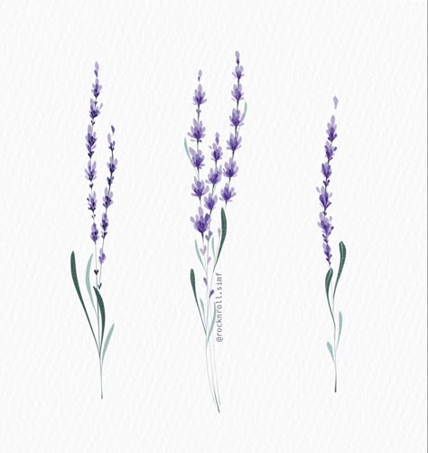 Lavander Tatoos Ideas, Lavender Hip Tattoo, Fine Line Lavender Tattoo, Hyacinth Tattoo, Lavender Tattoo Design, Side Hip Tattoos, Lilac Tattoo, Printable Tattoos, Tiny Wrist Tattoos