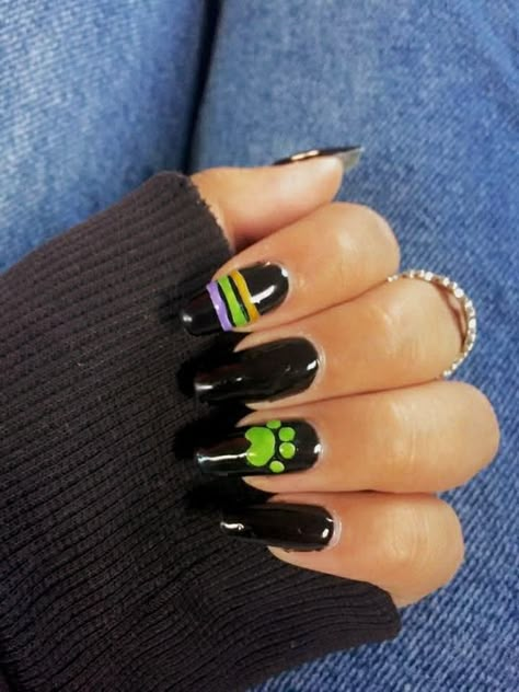 Cat Noir Nails Acrylic, Miraculous Nails Cat Noir, Miraculous Nail Art, Chat Noir Nails, Miraculous Nails Ideas, Ladybug And Cat Noir Nails, Mlb Nails, Cat Noir Nails, Miraculous Ladybug Nail Art