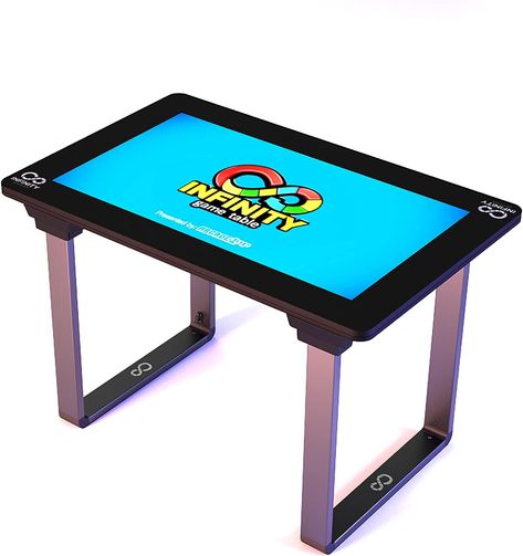 Arcade 1Up 32" Screen Infinity Game Table - Electronic Games Electronic Game Table, Media Room Decor Ideas, Arcade 1up, Media Room Decor, Digital Board, Classic Board Games, Game Table, Game Room Design, Kids Area