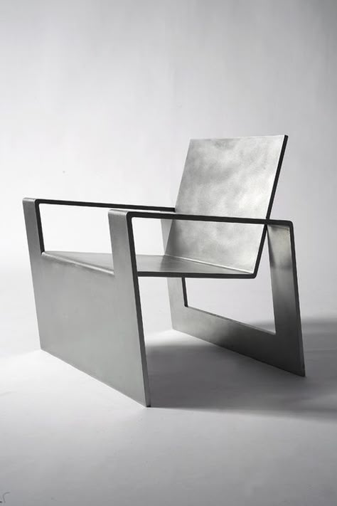 Manifold chair by Forrest Myers Stainless Steel Chair, Stainless Steel Furniture, Steel Chair, White Chair, Chaise Design, Steel Furniture, Cool House Designs, Cool Chairs, Metal Chairs