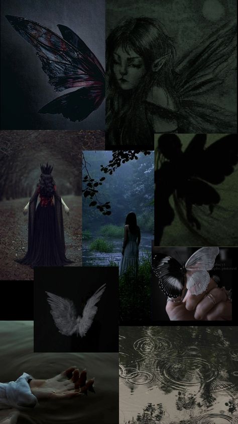 Dark Fairy Fantasy Art, Dark Fairy Garden Aesthetic, Dark Fairy Wallpaper Aesthetic, Dark Fairy Asthetics, Creepy Fairy Aesthetic, Moody Fairy Aesthetic, Dark Fairy Core Aesthetic Wallpaper, Faerie Goth Aesthetic, Abigail Core Dark