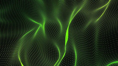 3D abstract digital technology animated green light particles on black background. Green Overlay, Light Particles, 3d Abstract, Green Technology, Video Effects, Free Stock Video, Digital Technology, Green Light, Stock Footage