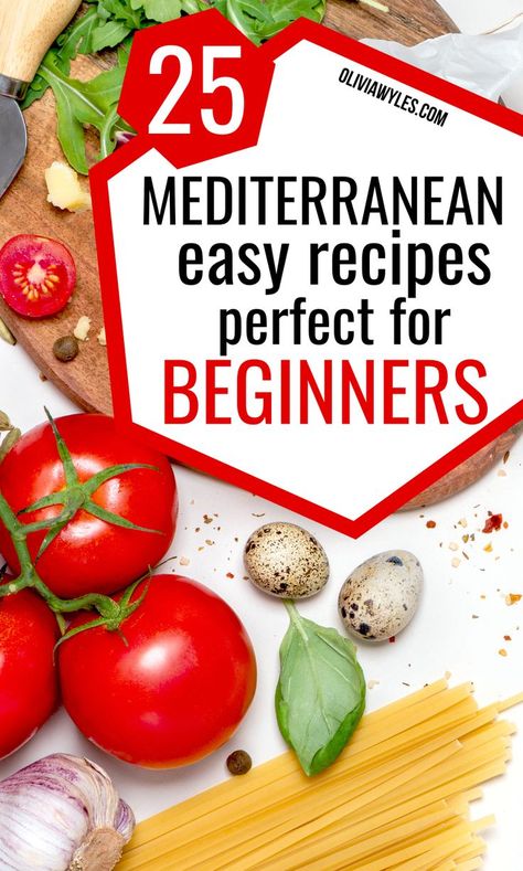 Mediterranean Diet Recipes Breakfast, Mediterranean Diet Recipes For Beginners, Mediterranean Diet Food List, Mediterranean Recipes Healthy, Mediterranean Diet Recipes Dinners, Med Diet, Easy Mediterranean Diet, Mediterranean Diet Meal Plan, Easy Mediterranean Diet Recipes