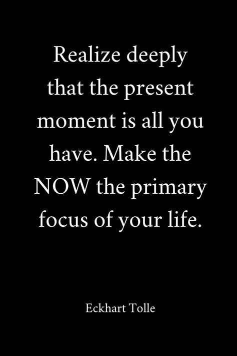 A present-focused quote on a sleek black background, encouraging you to savor each moment as it unfolds. No Time Like The Present Quotes, Be Present In The Moment Quote, Living In The Present Quotes, Enjoy The Moment Quotes, Live In The Moment Quotes, Distraction Quotes, Let Go Of Past, Moment Quotes, Be Present Quotes