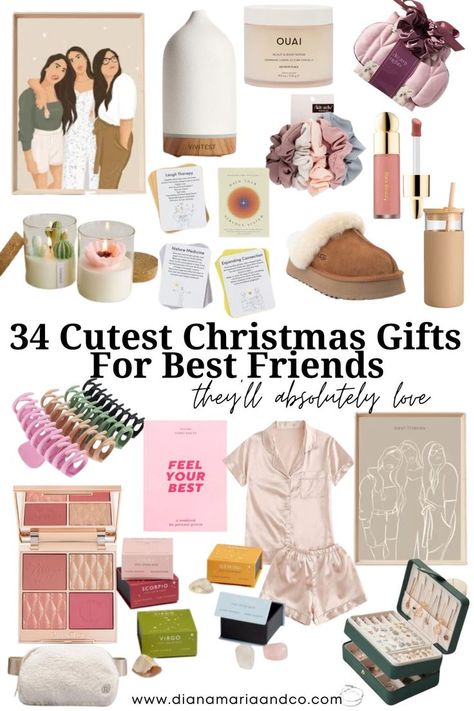 If you're not sure what to get your best friends for Christmas, this list is for you! There are so many cute gift ideas for best friends in this post that I can't wait to shop. Christmas Gifts For Best Friends, Gift Ideas For Best Friends, Ideas For Best Friends, Bff Christmas Gifts, Bff Christmas, Gifts For Best Friends, Best Friend Christmas Gifts, Cute Gifts For Friends, Cheap Christmas Gifts