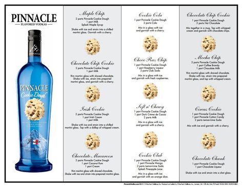 Pinnacle Recipes, Pinnacle Vodka Recipes, Drinks Vodka, Pinnacle Vodka, Vodka Recipes Drinks, Yankee Swap, Mix Drinks, Cocktail Shots, Birthday Cookie