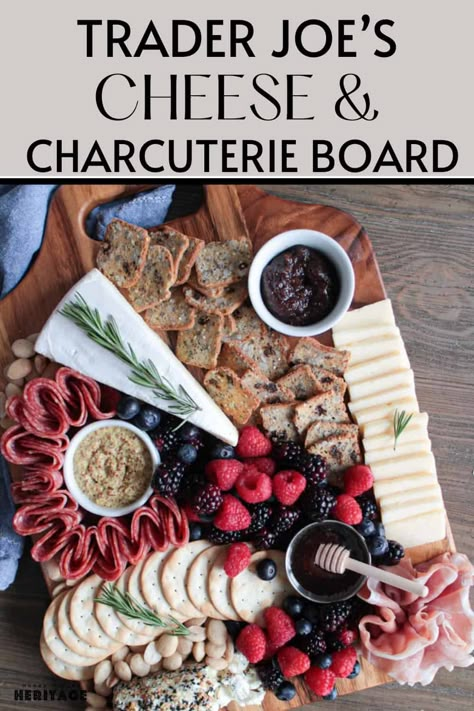 This Trader Joe's Cheese and Charcuterie board not only looks good but was created on a budget. I know that creating a really pretty charcuterie boards can be expensive. While this one certainly isn't cheap, it also doesn't break the bank. Head to the post to see the total cost of this cheese board as well as ways you can save money when shopping for it. Easy Trader Joe’s Appetizers, Trader Joe’s Small Charcuterie Board, Budget Charcuterie Board, Charcuterie Board On A Budget, Cheese And Charcuterie Board, Fig Butter, Carmelized Onions, The Garrison, Charcuterie Platter