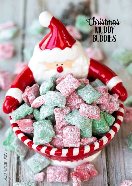 Thanksgiving Muddy Buddies Recipe, Christmas Muddy Buddies, Praline Popcorn, Peppermint Hot Chocolate Mix, Muddy Buddies Recipe, Wilton Candy Melts, Chex Cereal, Homemade Food Gifts, Peppermint Hot Chocolate