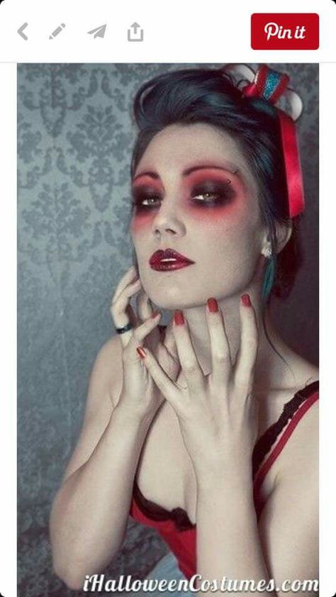 Glam Rockabilly Zombie Halloween Make-up Looks, Creepy Halloween Makeup, Halloween Fest, Diy Kostüm, Zombie Makeup, Halloween Makeup Ideas, Special Effects Makeup, Halloween Costumes Makeup, Halloween 2015